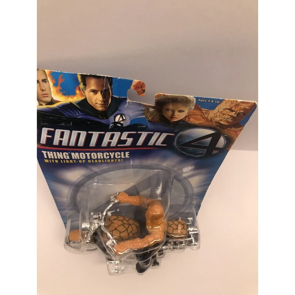 Marvel Toy Biz Fantastic Four 4 Thing Bump and Go Rock Cycle w/ Headlight NISP